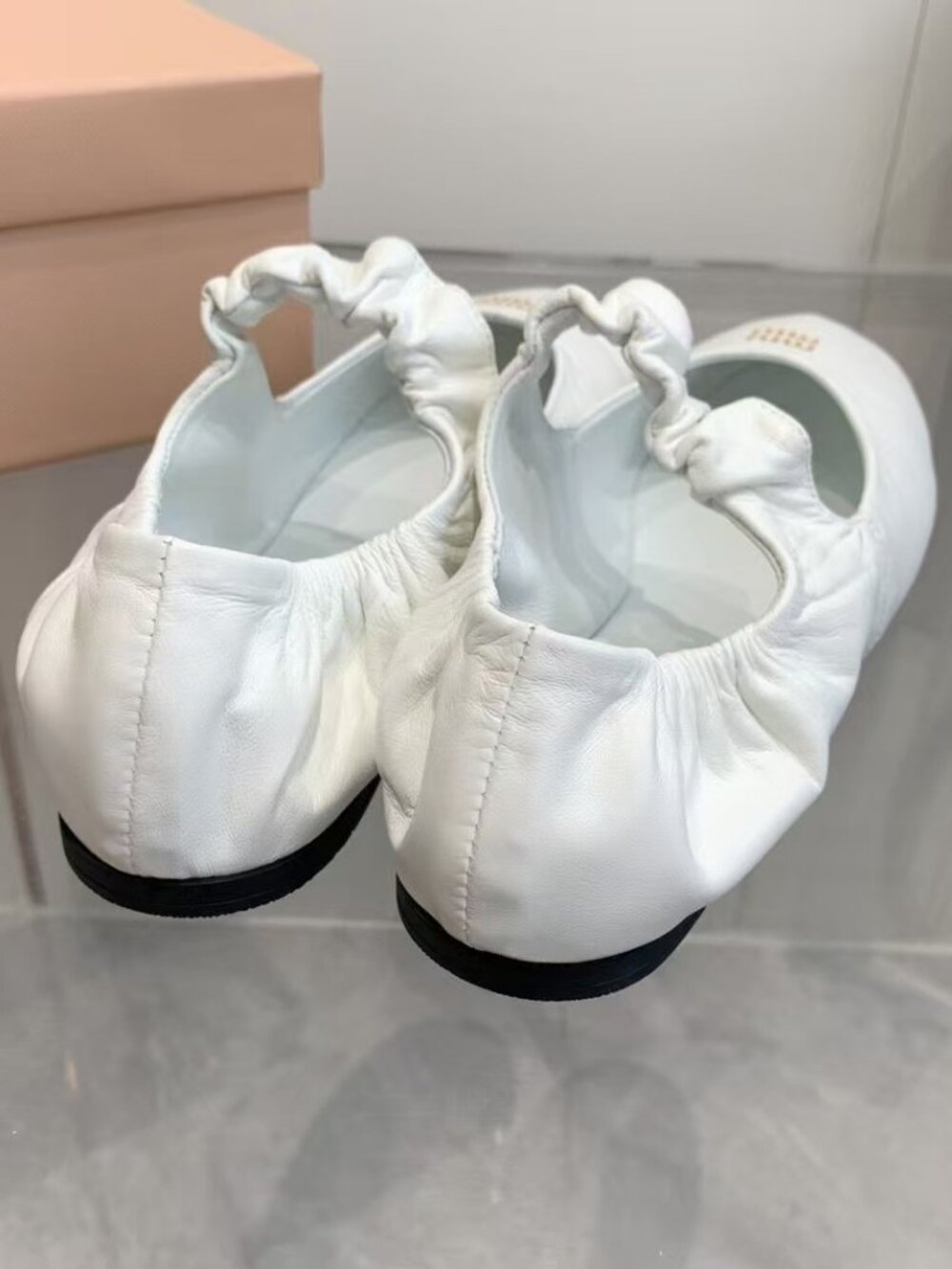 Miu Miu Women White ballet shoes - Picture 8 of 8